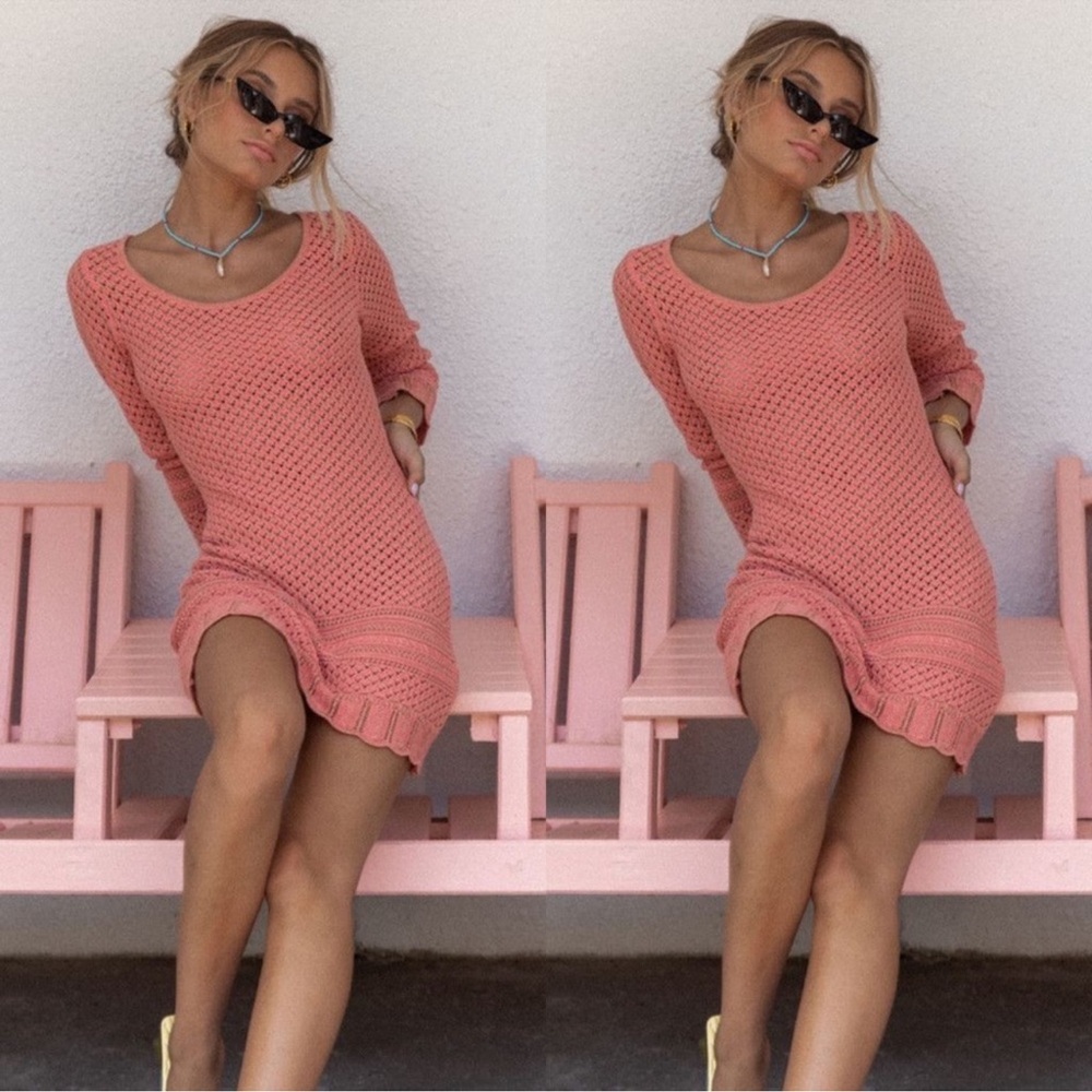Spell & The Gypsy Atlantic Crochet Mini Dress